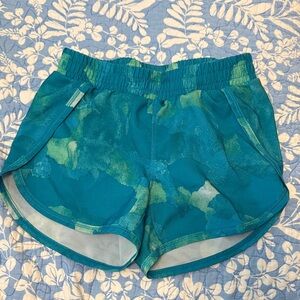 All in Motion Teal and Green Kids Athletic Shorts Size XS 4-5
